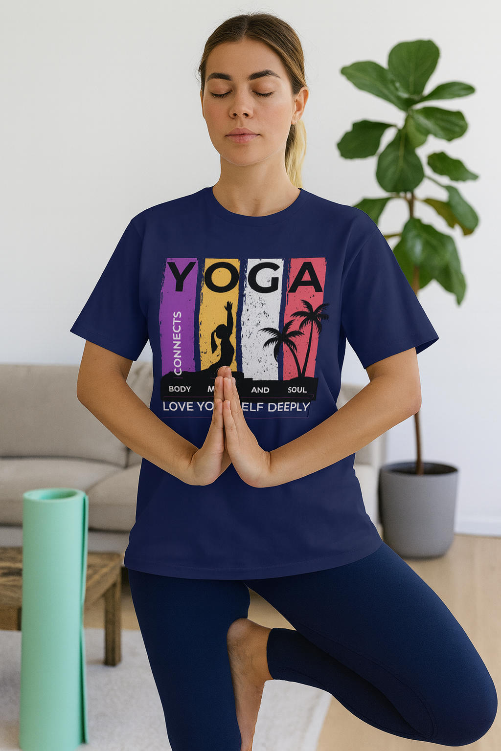 Love Yourself Deeply Yoga Unisex Classic Crew Regular Tee