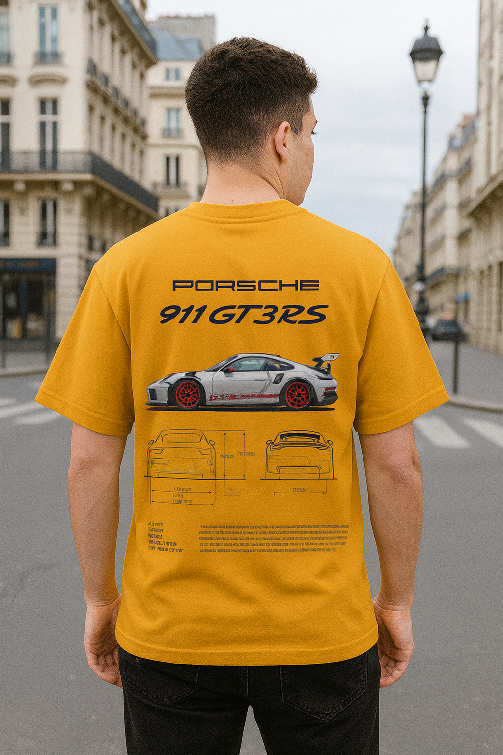 Porsche 911GT3 RS Unisex Oversized Tee
