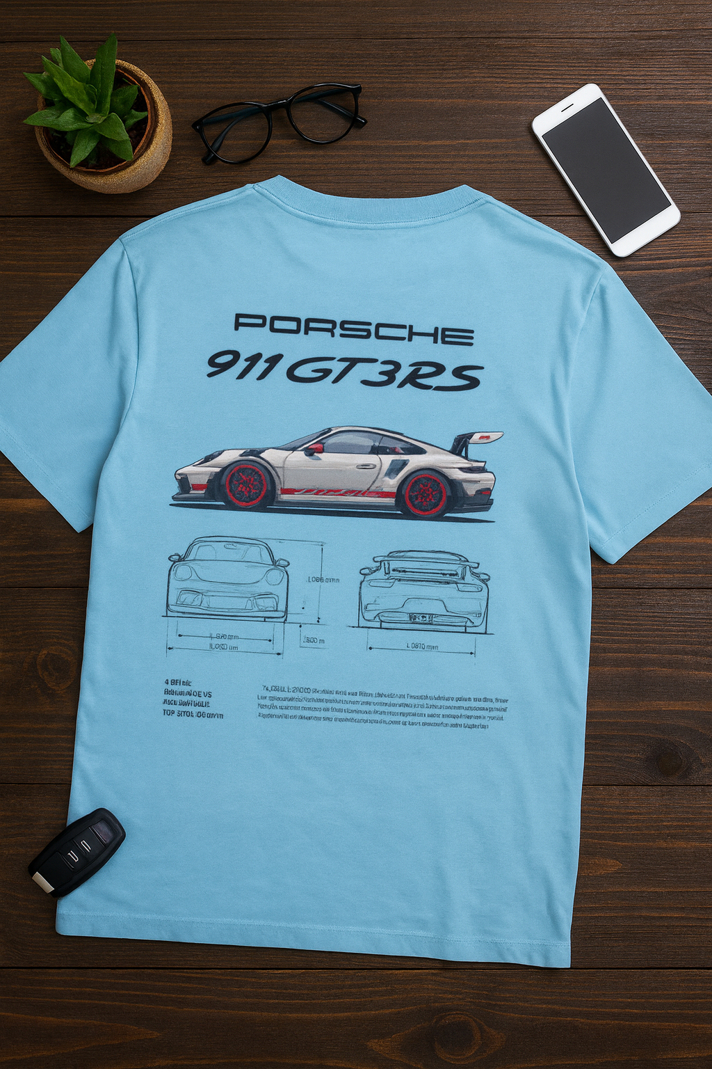 Porsche 911GT3 RS Unisex Oversized Tee