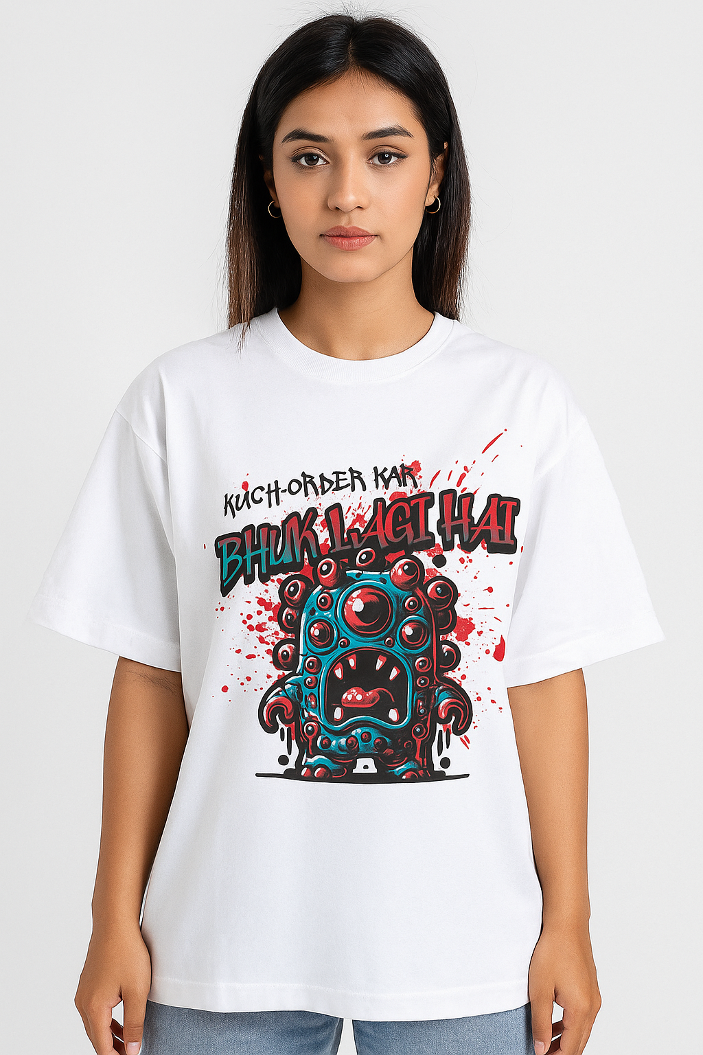 Bhuk Lagi Hai Unisex Oversized Tee