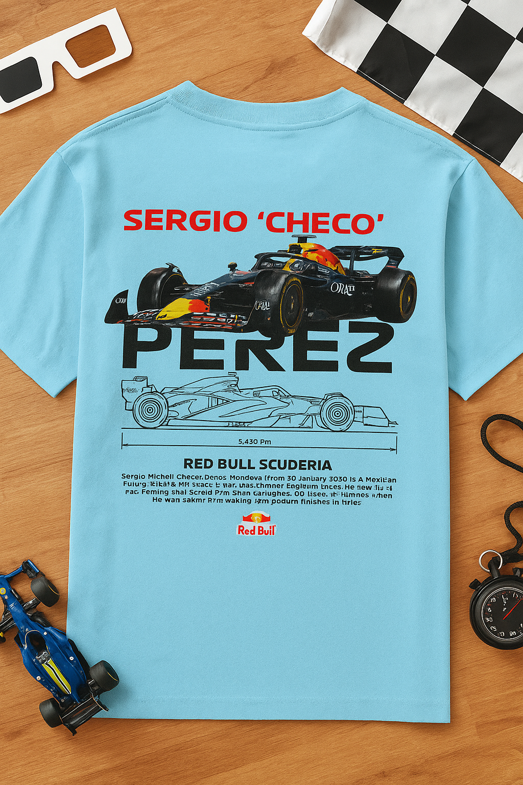 Sergio ‘Checo’ Perez Red Bull Racing Tribute Unisex Oversized Tee