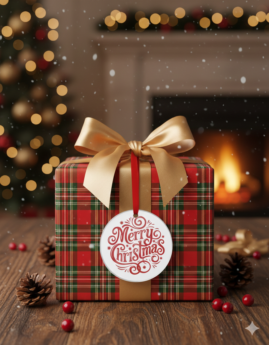 Circle Christmas Ornament