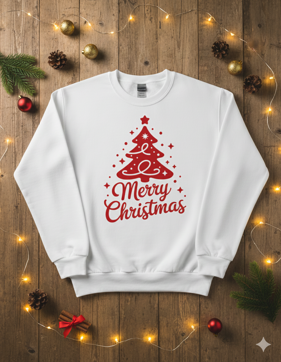 Christmas Tree Glow Unisex Sweatshirt