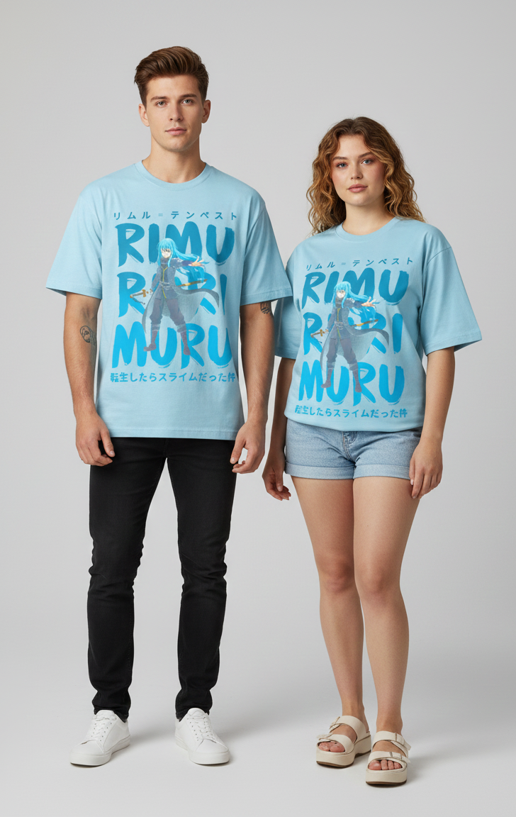 Rimuru Tempest Anime Unisex Oversized Graphic Tee