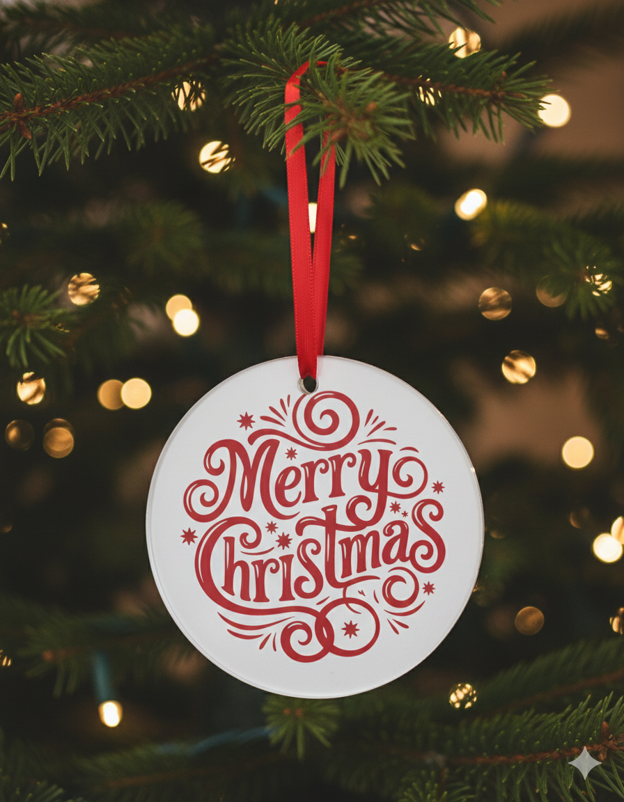 Circle Christmas Ornament