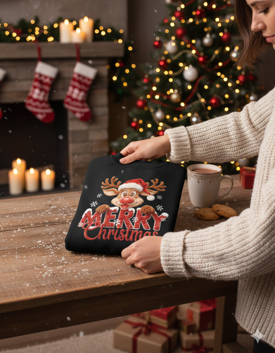 Rudolph Merry Christmas Unisex Sweatshirt