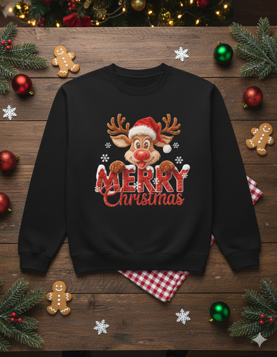 Rudolph Merry Christmas Unisex Sweatshirt