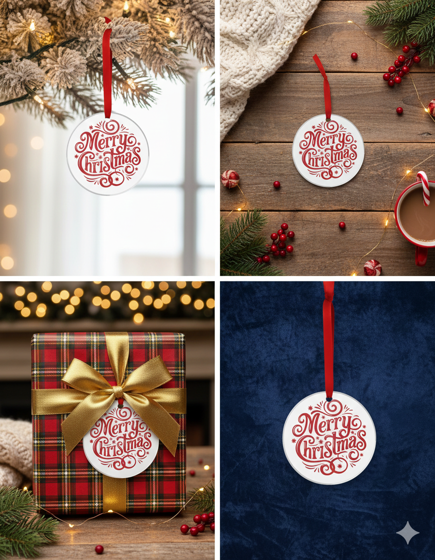Circle Christmas Ornament