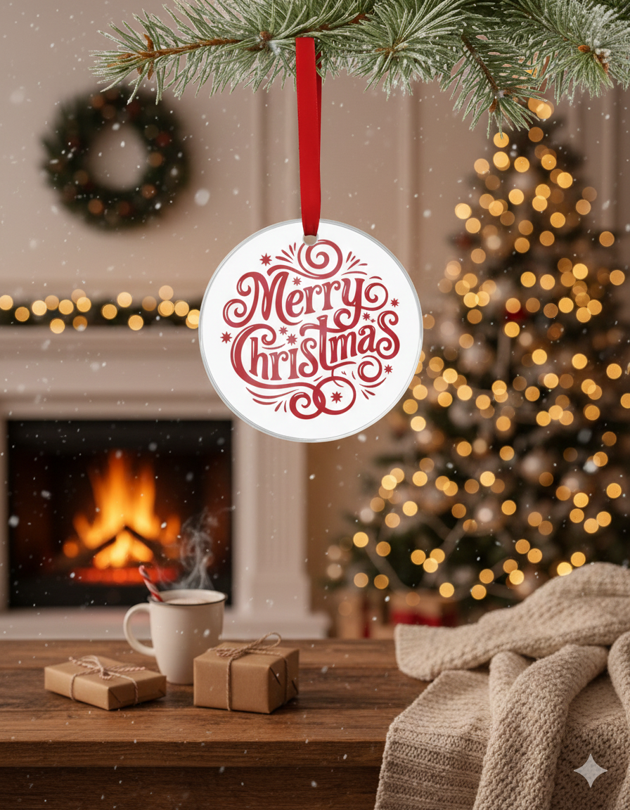 Circle Christmas Ornament