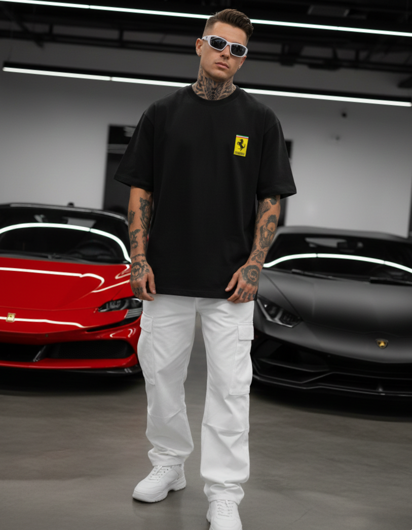 Carlos Sainz Victory Unisex Oversized Tee - Black