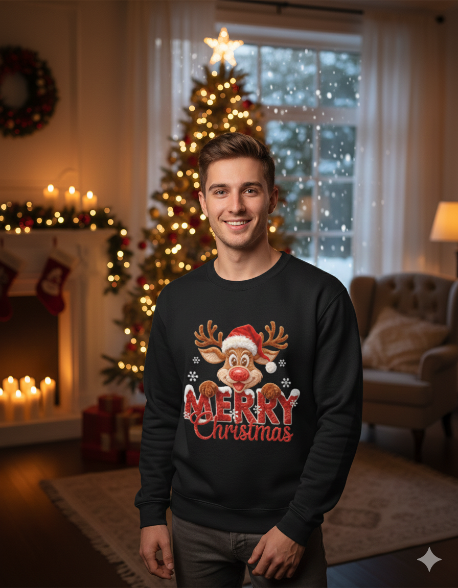 Rudolph Merry Christmas Unisex Sweatshirt