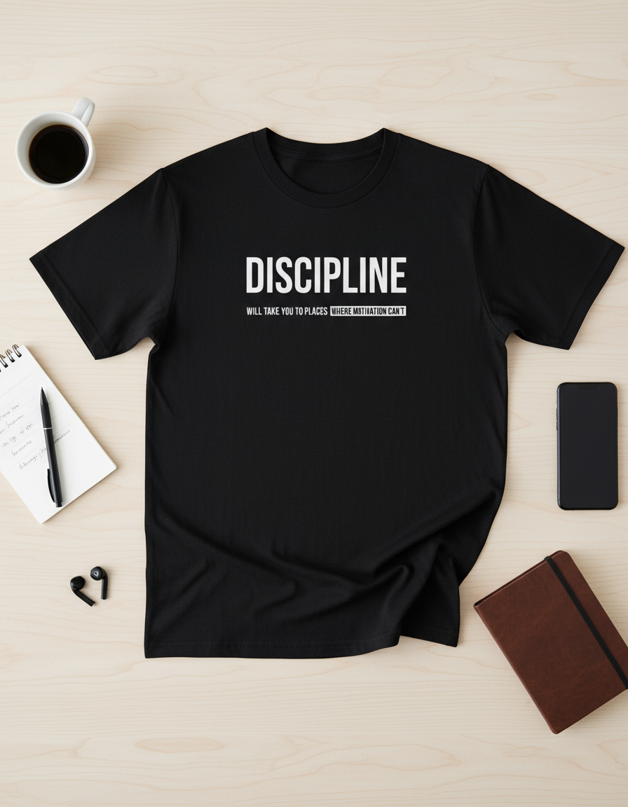 Discipline Unisex Oversized Classic Tee For Entrepreneurs
