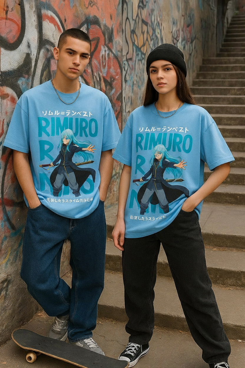 Rimuru Tempest Anime Unisex Oversized Graphic Tee