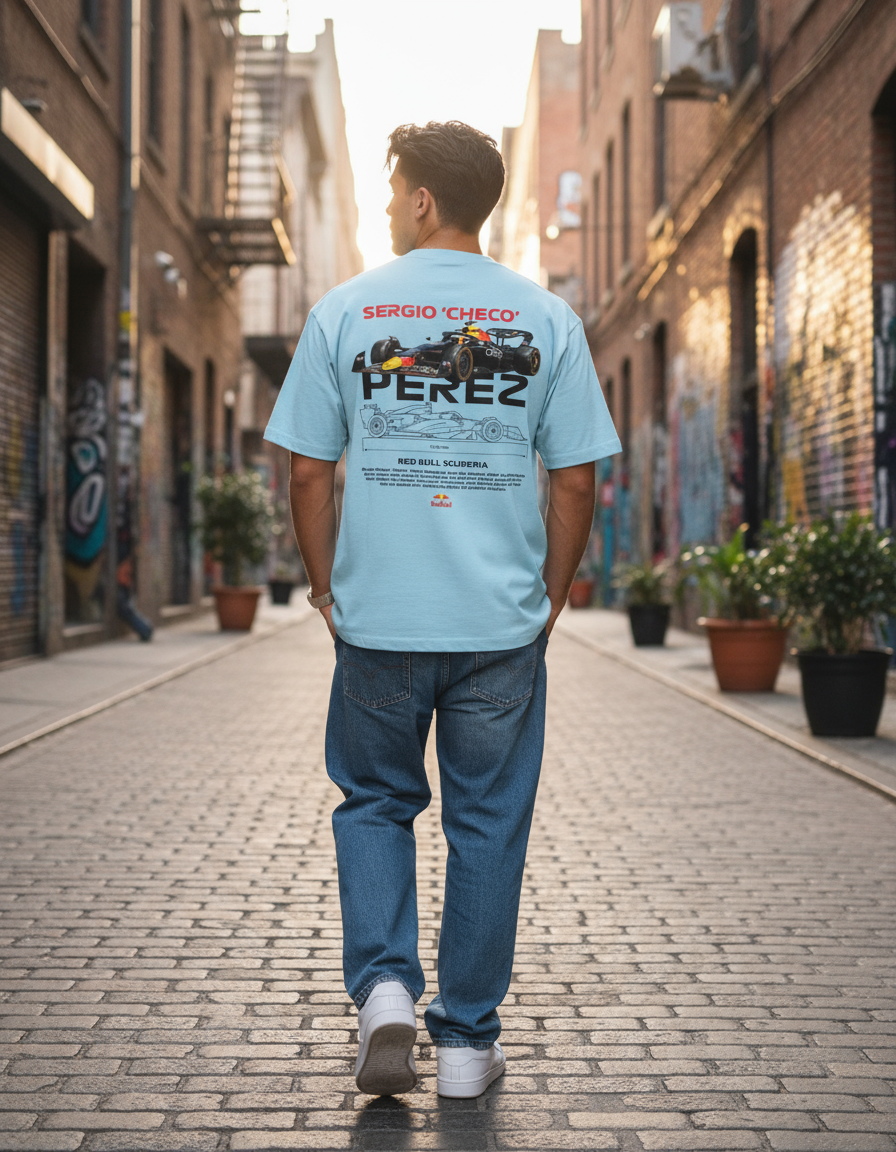 Sergio ‘Checo’ Perez Red Bull Racing Tribute Unisex Oversized Tee
