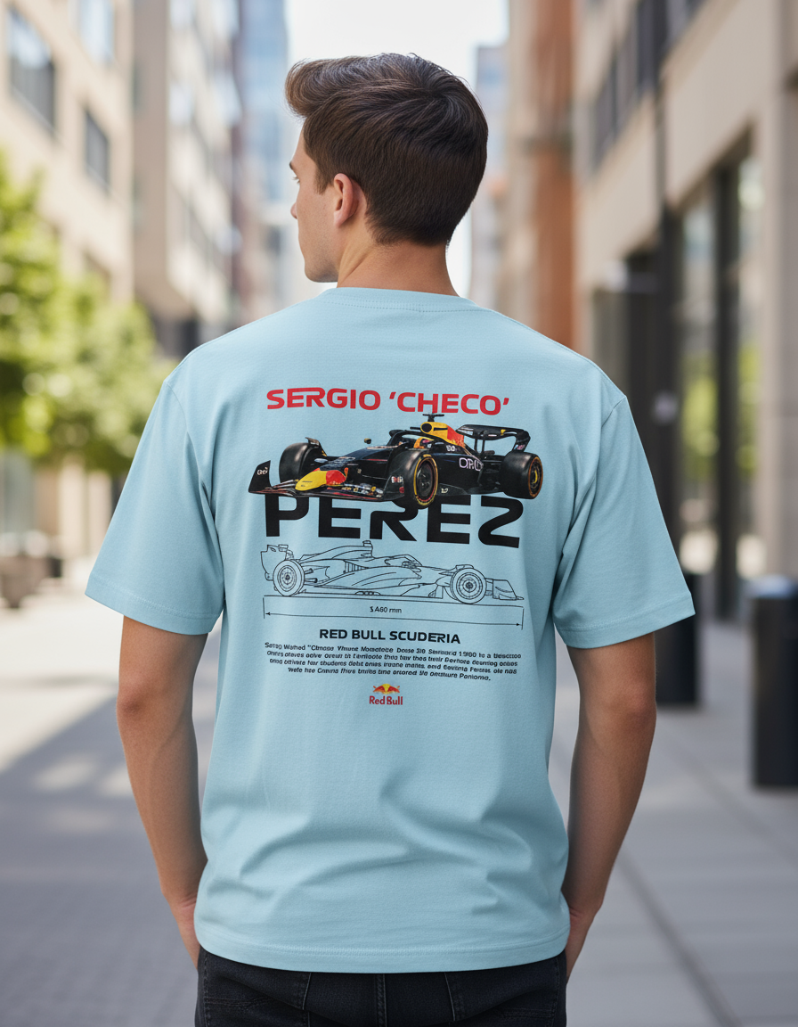 Sergio ‘Checo’ Perez Red Bull Racing Tribute Unisex Oversized Tee