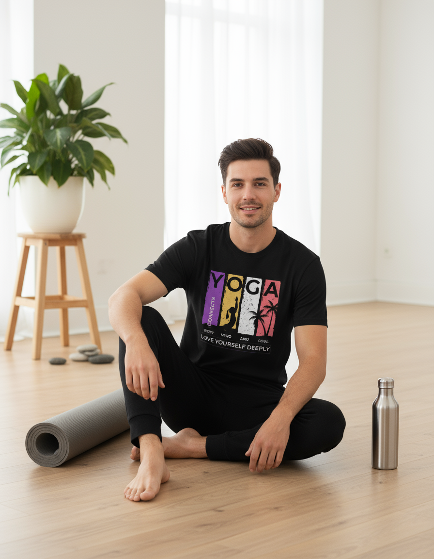 Love Yourself Deeply Yoga Unisex Classic Crew Regular Tee