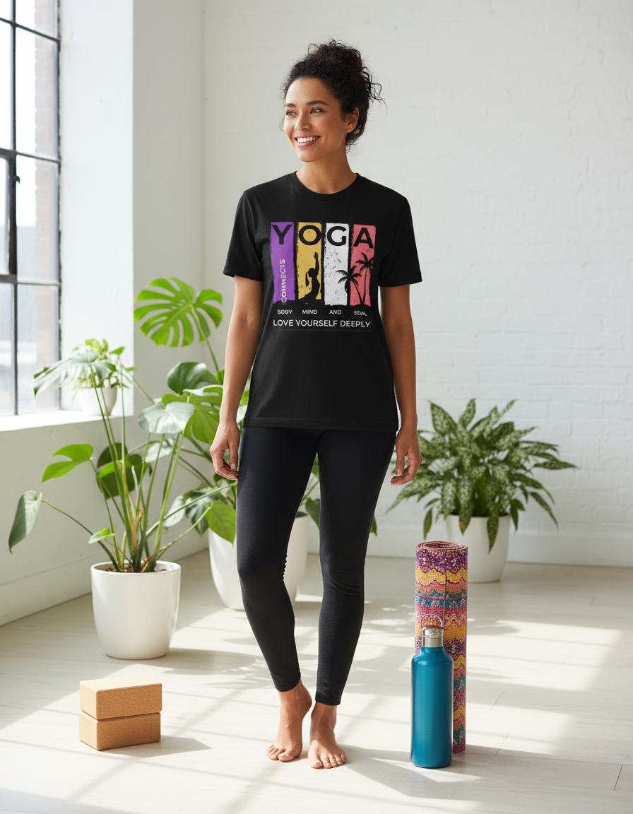 Love Yourself Deeply Yoga Unisex Classic Crew Regular Tee